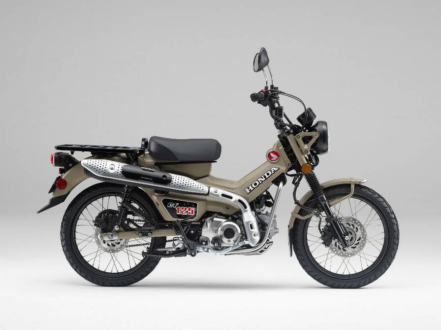FRISKY FRESCO: The revamped Honda CT125 will be available in matte fresco brown colour. 