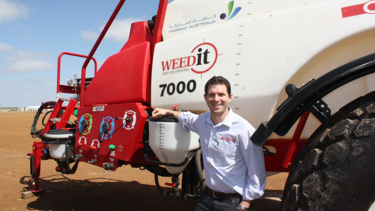 WEEDit technical support specialist Ryan Cale: farmers wanting to hold a demo can call Gavin Merritt, Croplands, on 0448 022 172.