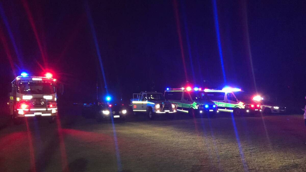 The 'one-minute siren' on the Narembeen oval with all of the local emergency service vehicles sounding their sirens in a tribute to those killed on the roads signalled the end of SOCK Week.