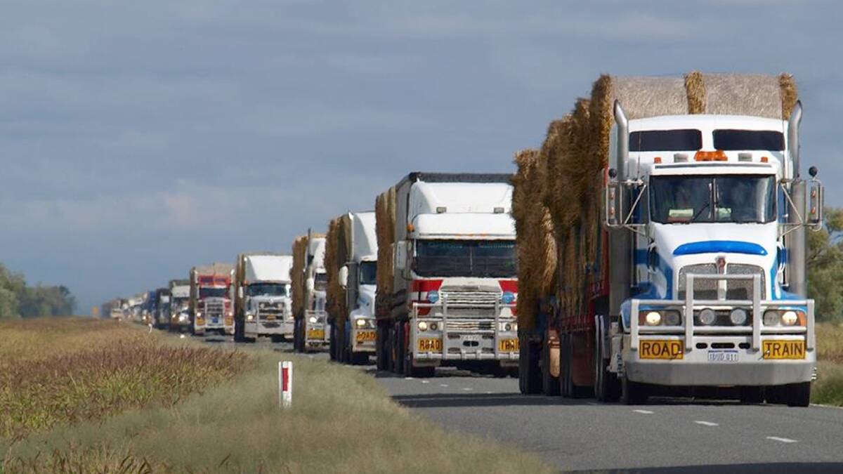 The 2014 Farmers Across Borders – Hay from WA convoy.