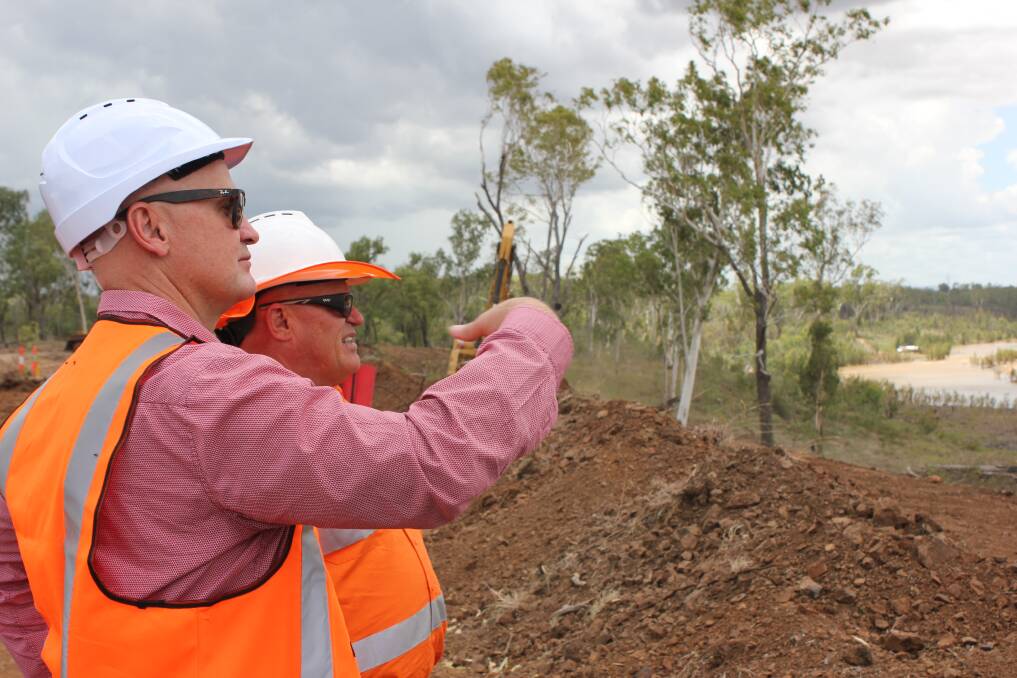 State Water Minister and Gladstone MP Glenn Butcher visited the construction site of the new Rookwood Weir workers camp at Thirsty Creek Road, Gogango, on Monday.