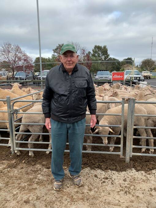 STALWART: Norm Vallance visited the Ouyen Livestock Exchange last week on his 97th birthday.