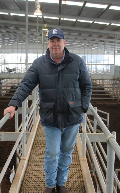 Senior Livestock Auctioneer with Roberts Tasmania Warren Johnston.