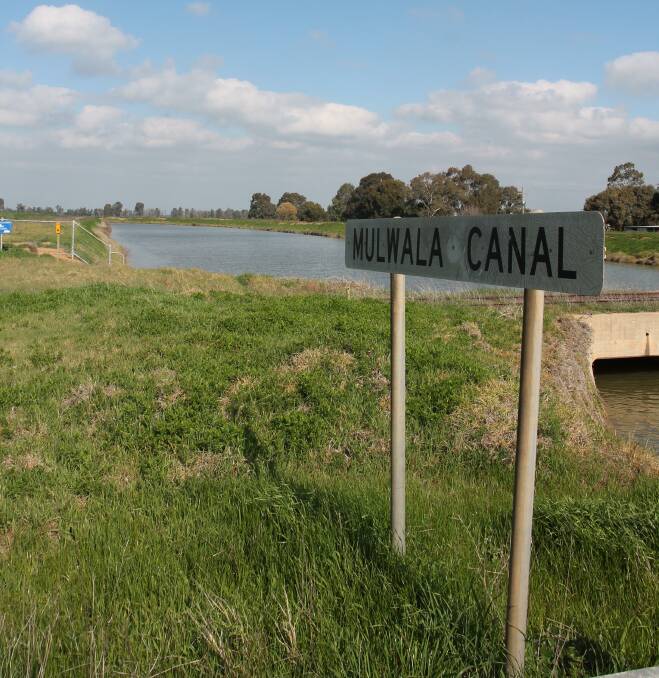 The Mulwala irrigation channel near Deniliquin in southern NSW.