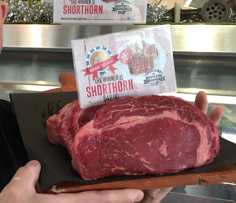 One of the cuts from JBS' Thousand Guineas Shorthorn brand