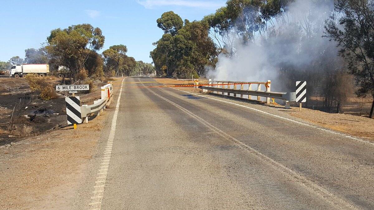Damage repair: The state and federal goverments have awarded disaster funds to the Shire of York to assist in repairs following a bush fire. Source: York Police WA.