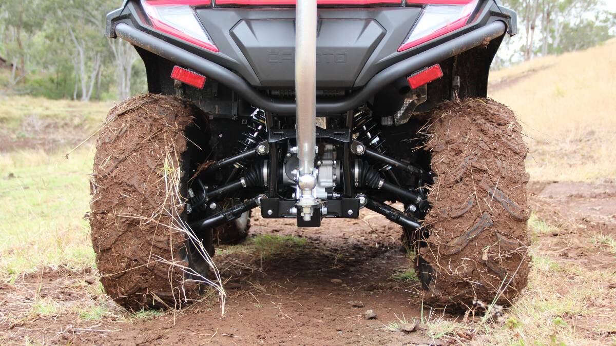 CFMoto have increased the ground clearance on the CForce 625.
