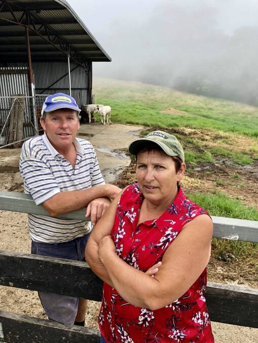 Click the image to the read article: Farmers call on police for advice. Dorrigo dairy farmers Julie and Michael Moore are among hundreds of farmers who have been listed on the Aussie Farms interactive map. Photo by Samantha Townsend.