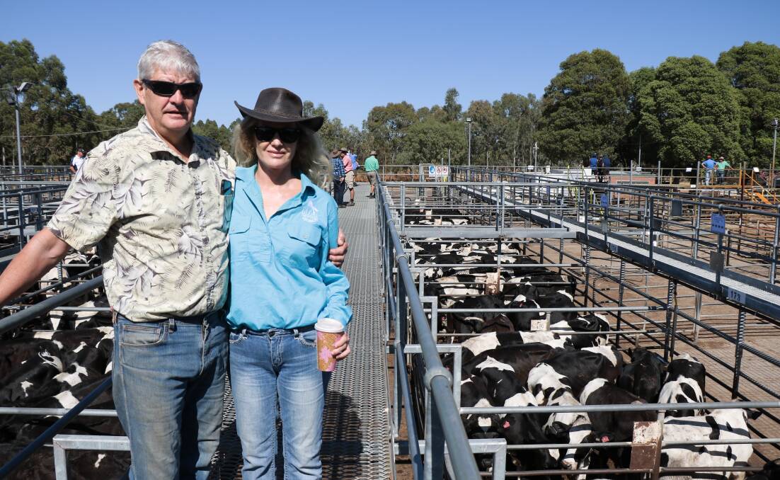  Vendors Neil and Wendy Cumming, Bridgetown, sold young Friesian steers at the sale to $574.
