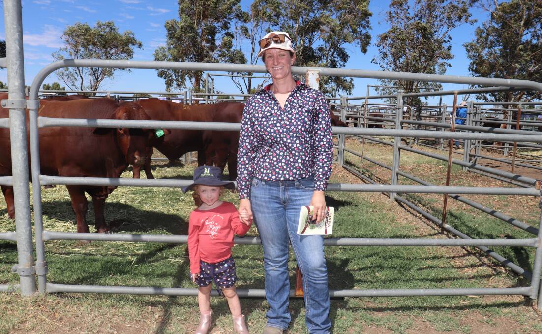 Picking out their sale favourites together were four-year-old Ada and her mother Emma Hegarty, Eganu Pastoral, Coorow.
