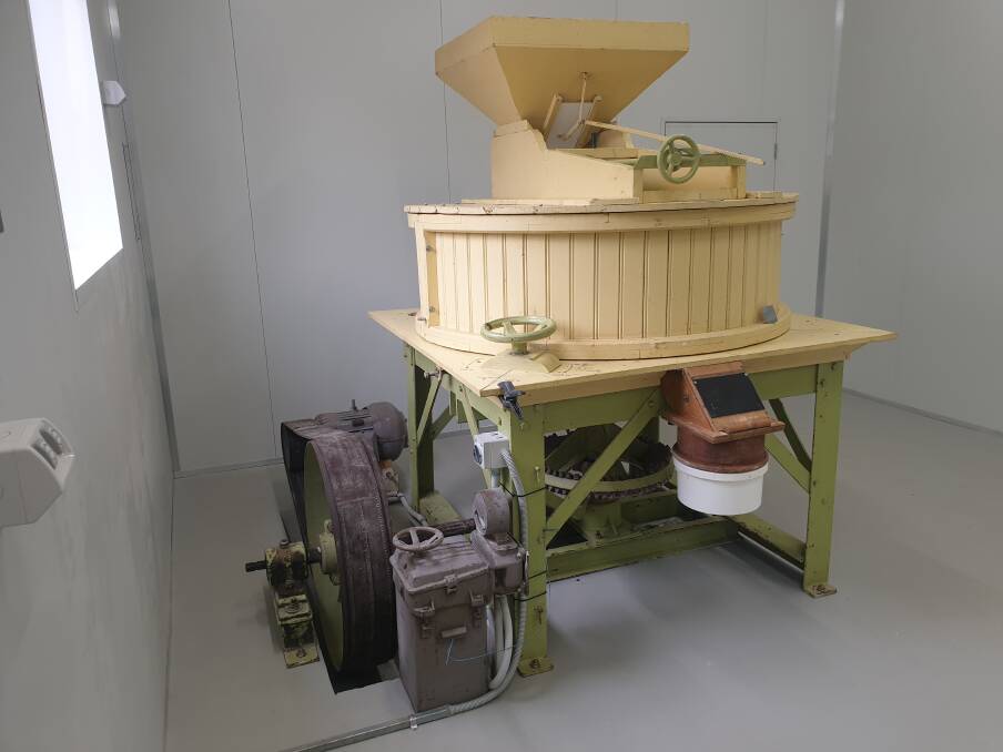 The flour mill is driven by three-phase power.