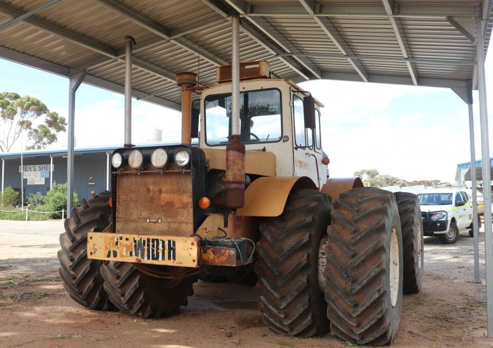 Number 77 of the version one Phillips Acremaster production run of 160 tractors built at Merredin between 1975 and 1984. This is one of two Acremaster tractors now owned by the Merredin Community Mens Shed and still used each each year to plant a fundraising community wheat crop.
