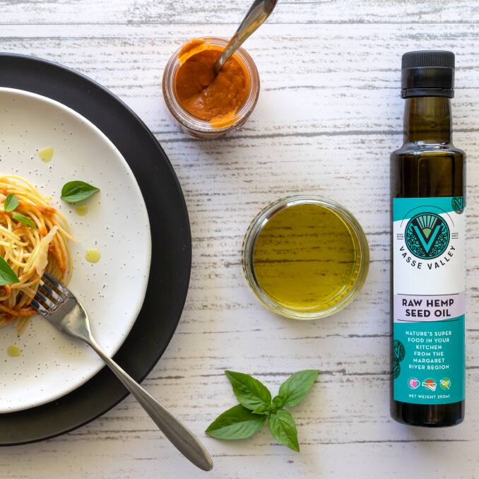 Vasse Valley hemp products, from paddock to plate.
