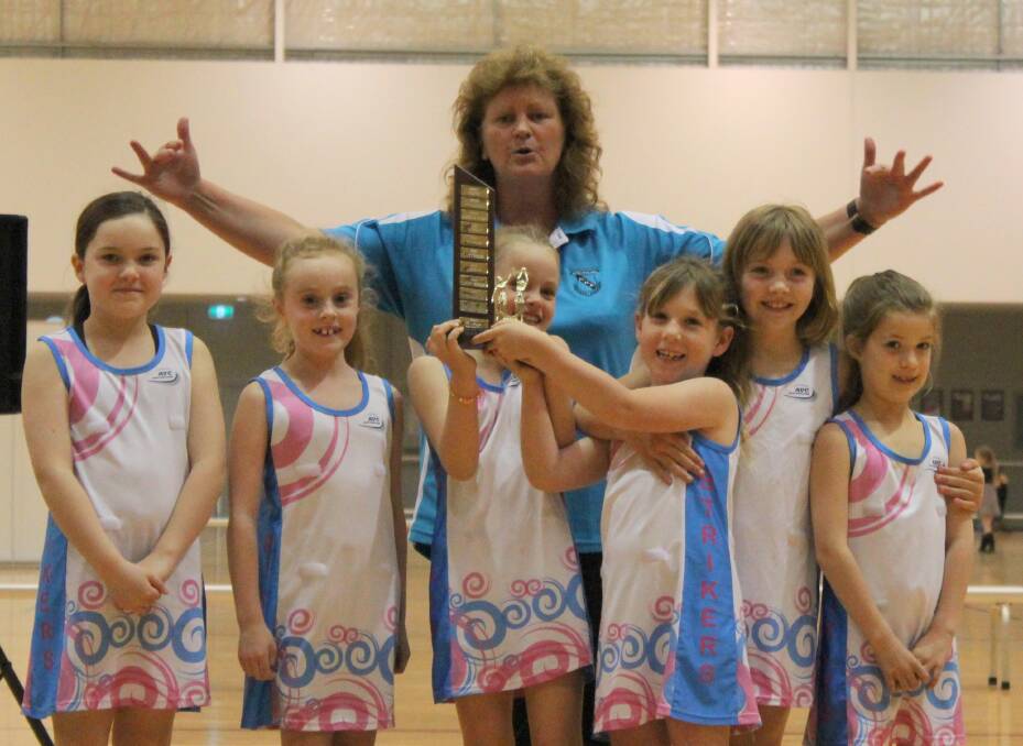 WINNING IN STYLE: The Northam Netball Association award for Best Dressed Juniors went to St Joeys Strikers. Photo: supplied by the association.