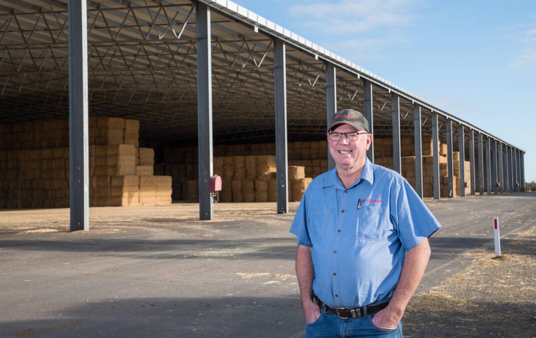 SHEDDED HAY BEST: Mark Heaslip, Operation Manager for East Coast from hay export business GILMAC. Picture: Supplied