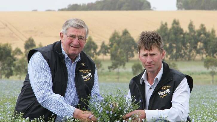 'Rewarding and achievable': Guano Australia customers Mike and James Nagorcka from Waltanna Farms.
