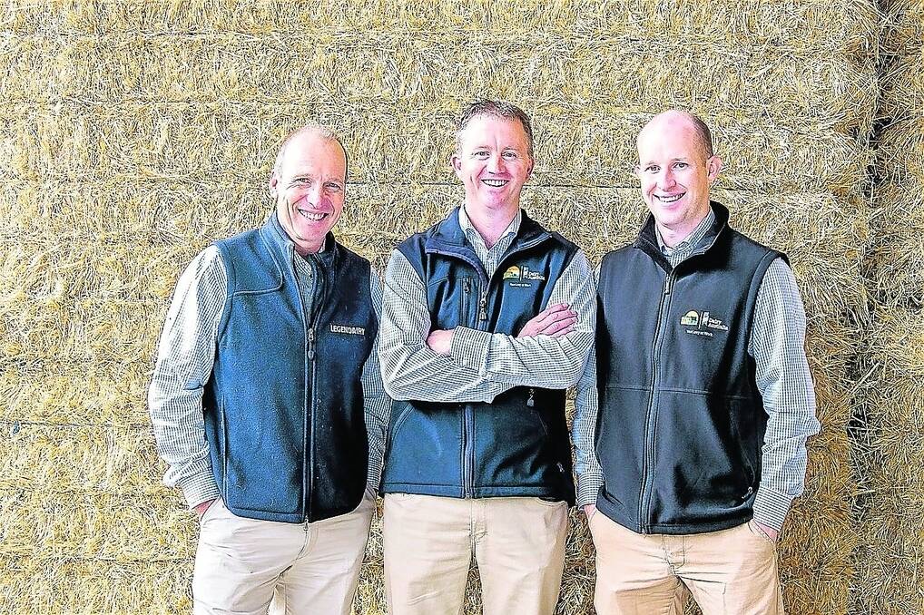 Western Dairy agribusiness team leader Kirk Reynolds (centre) with Western Dairy scientists Ruairi McDonnell (left) and Martin Staines who are about to have a research paper published internationally.