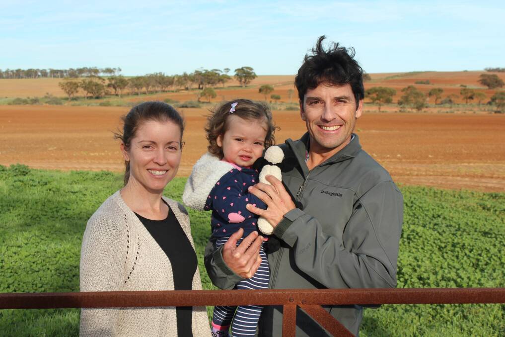 Linley and Justin Green with daughter Freya.