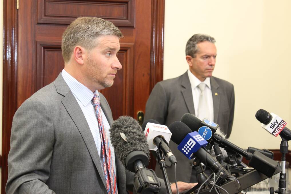 Brendan Grylls (left) resumed control of The Nationals WA, with Terry Redman electing to step aside rather than take it to a vote.