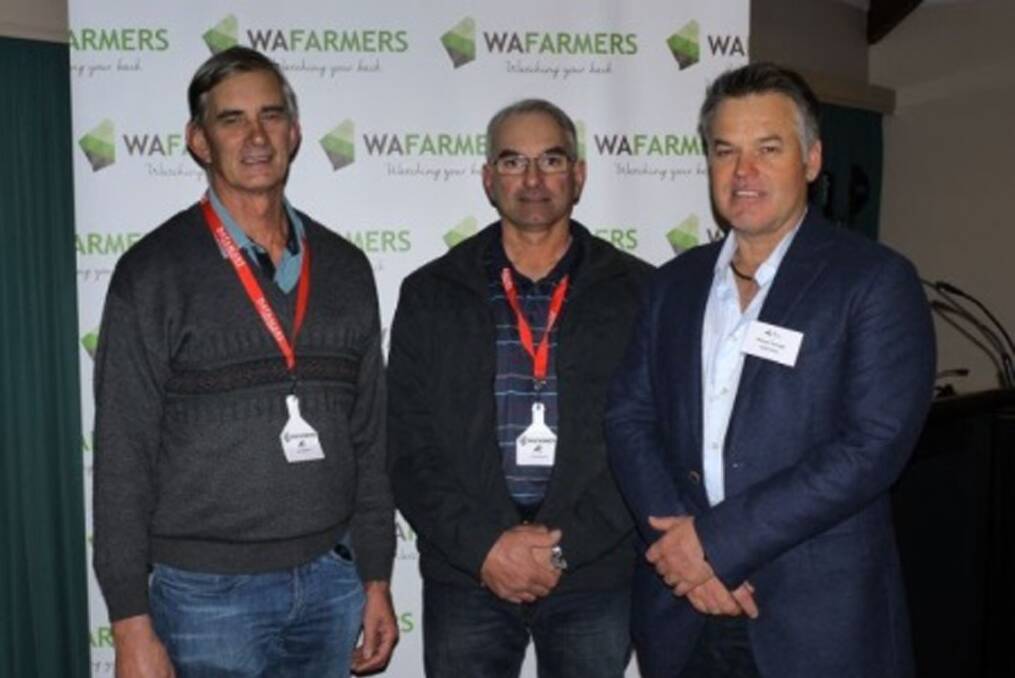 WAFarmers dairy section executive: Ian Noakes, Paul Ieraci and Michael Partridge.