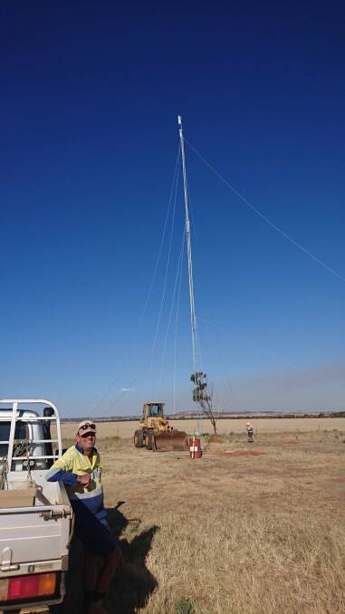 Mingenew farmer Darrin Lee successfully installed two 23 metre high connectivity towers last month to improve his internet access and download speed across his 6500ha Bligh Lee Farms property.