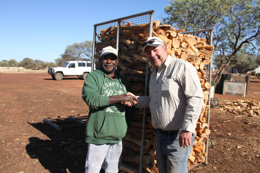  Dutjahn Custodian director Clinton Farmer (left) and WA Sandalwood director Ron Mulder are excited to commence supply from their joint company, Dutjahn Sandalwood Oils' facilty. Photograph supplied.