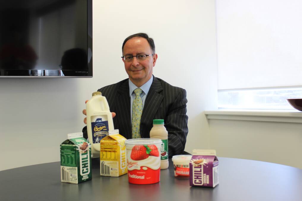 Brownes Dairy managing director Tony Girgis will stay with the company which has been sold to Chinese interests.