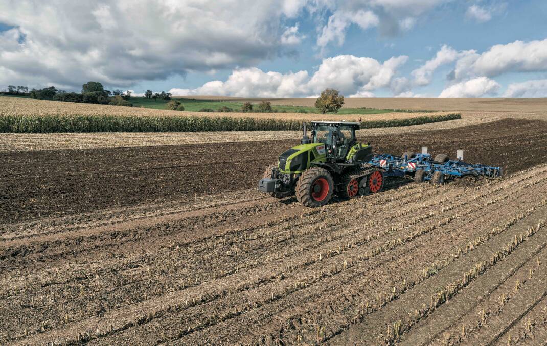 The CLAAS AXION 900 tractor with TERRA TRAC, is claimed to be the first half-track tractor with full suspension.