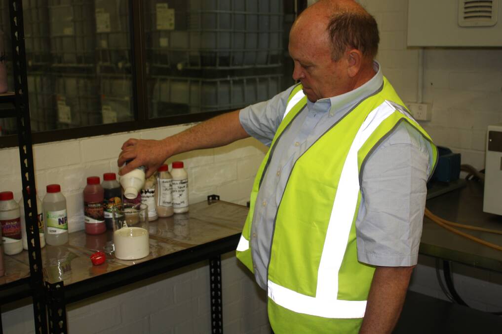 Nutrian director Dave Seagreen is constantly assessing liquid nutrient formulations to ensure products are "behaving as they should".