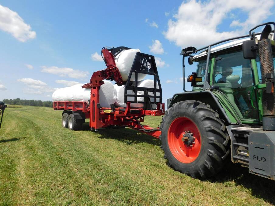  This new bale-collecting trailer will be unveiled at next week's annual LAMMA Show in England.
