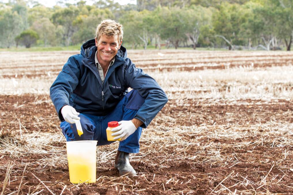 Over the past 10 years, Richard Devlin has grown Living Farm from being a one-man business to a successful agriculture research company and was recently recognised for his success at the 40Under40 awards. (Photo: Supplied).