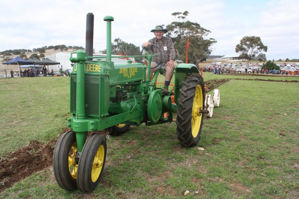 Darril Gibbs, Boyup Brook, took this John Deere Model A General Purpose tractor for a spin at the Lights on the Hill field day, to show the crowd it was still in good working order. 
