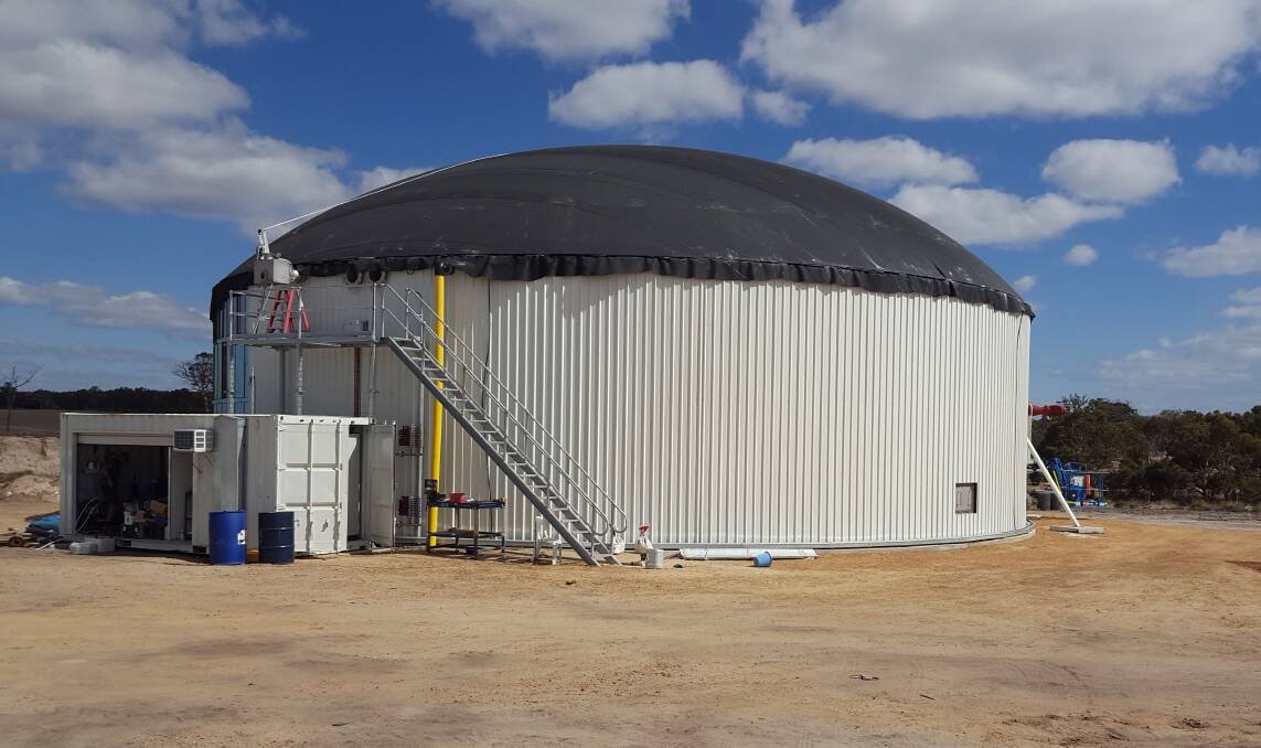 A biodigester installed at a piggery in the Great Southern provides all the business’s power needs from pig waste.