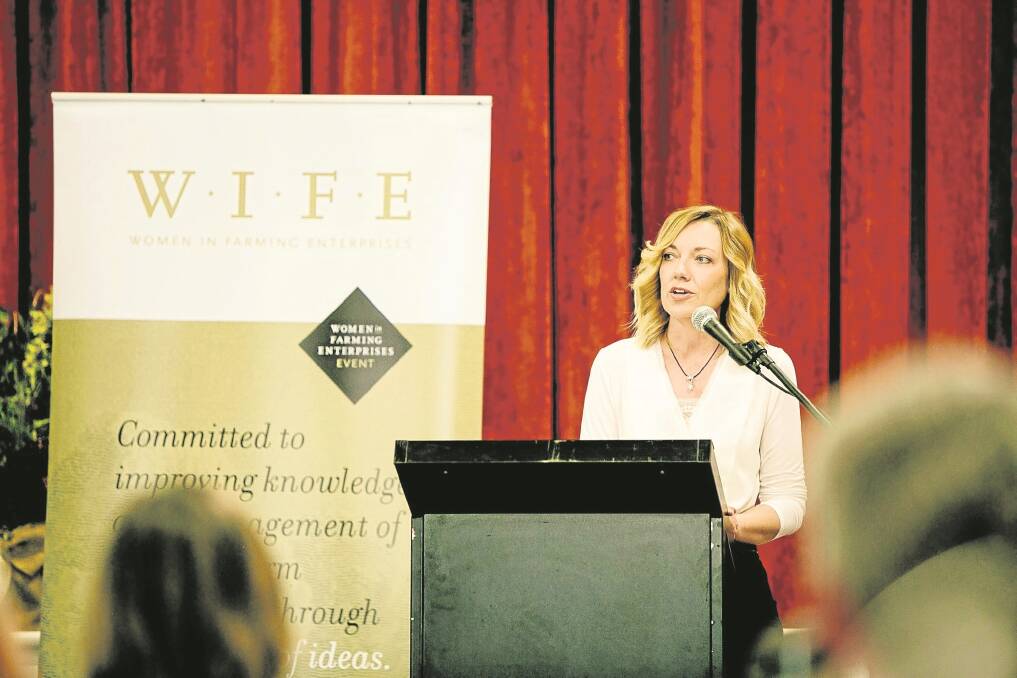 The Nationals WA leader Mia Davies at the 2016 WIFE event at Ongerup.   