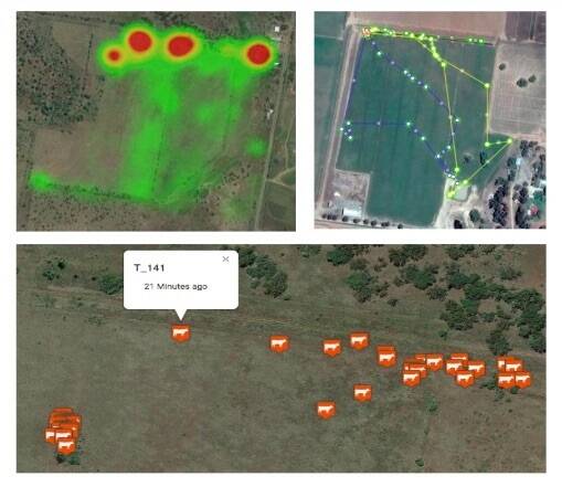  Data information relayed back to the farmer using the new GPS tracking system that will be trialled by the Stirlings to Coast group between now and the end of the year.