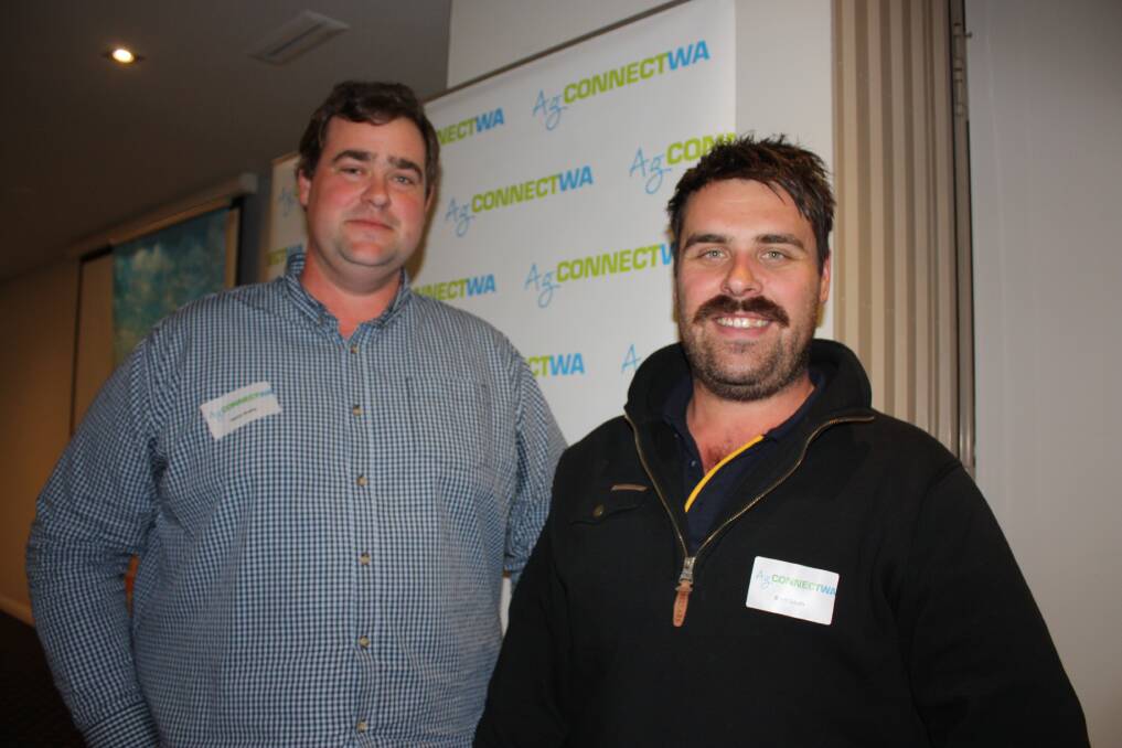  Newly-elected AgConnectWA president Henry Gratte (left), Lake King and deputy president Brett South, Beaumont.