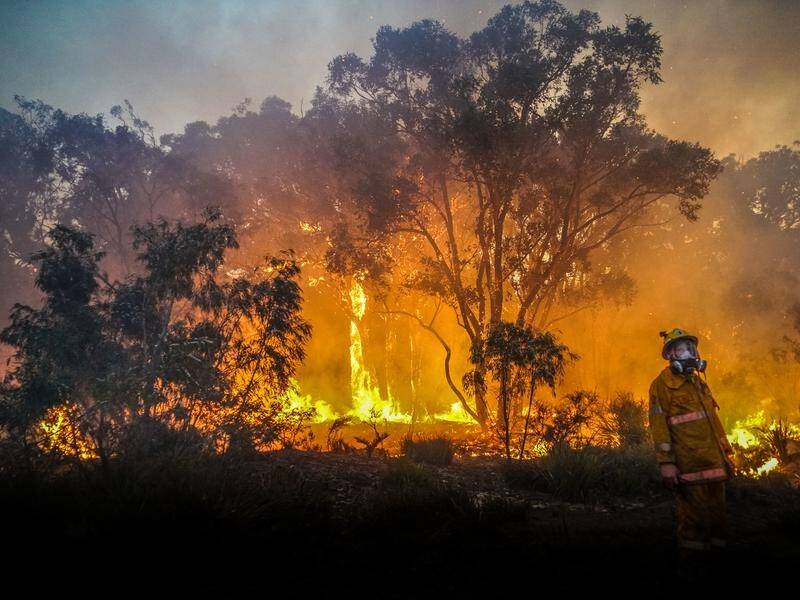 Authorities have warned an ember attack is likely from a bushfire in the Perth hills.