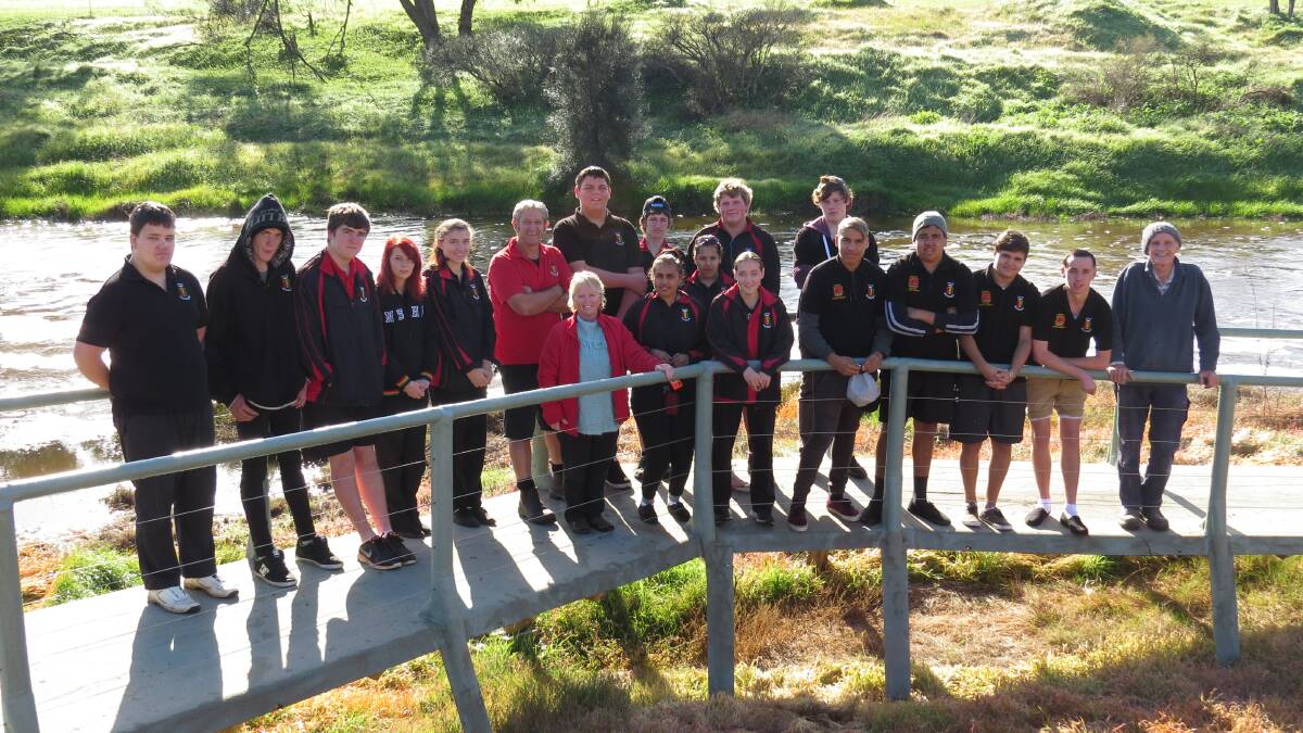 Platform: NEST students at the viewing platform which offers stunning river views.