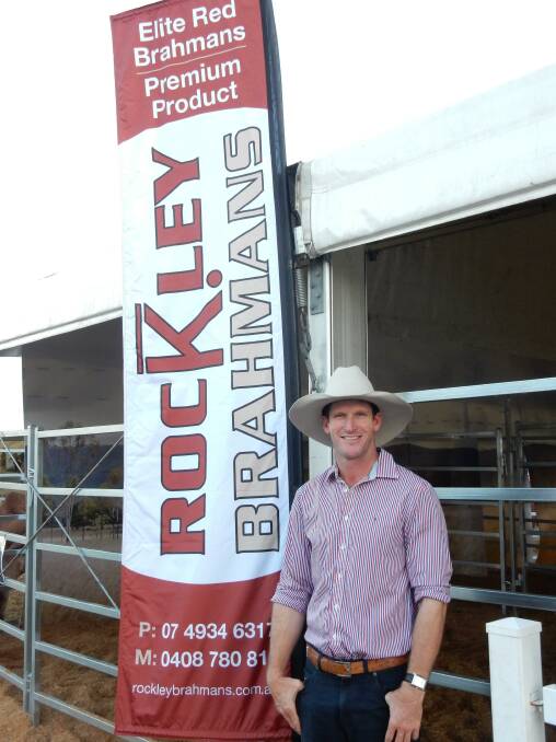 Ashley Kirk on his trade display at the the World Brahman Congress at Rockhampton in May, earlier this year.