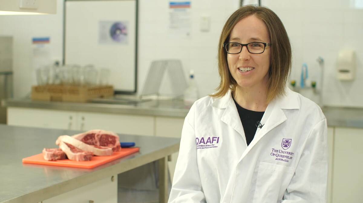 Dr Heather Smyth says it is the first time the science of flavour wheels have been applied to Wagyu beef.