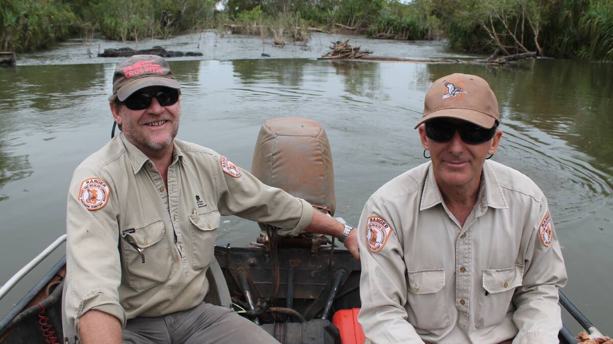 CROC CATCHERS: Wildlife rangers Chris Heydon and John Burke have seen more than their fair share of crocodiles over the years.  